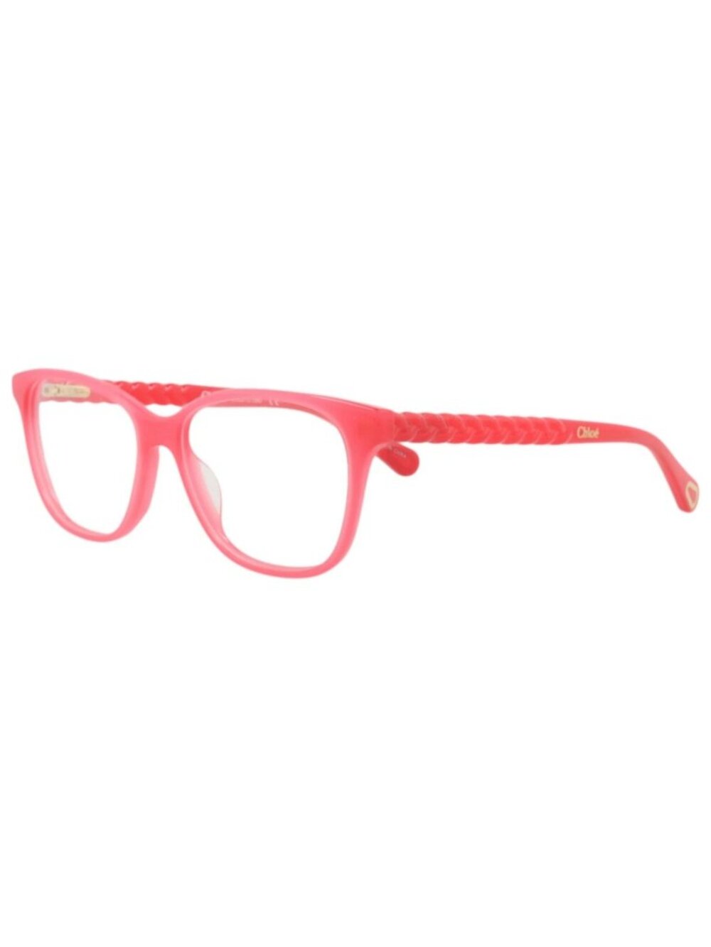 New Chloรฉ Women's Eyeglasses Cat Eye Acetate Frame Kids Unisex Pink Pink